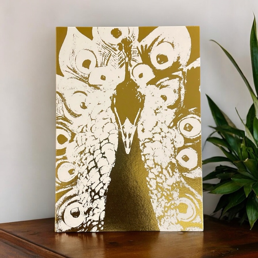 Gold Peacock Print 5x7